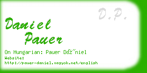 daniel pauer business card